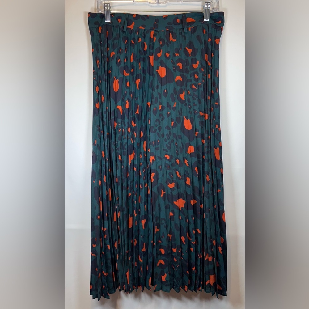 SHEIN Green Maxi Pleated A-Line Skirt for Cocktail NWOT